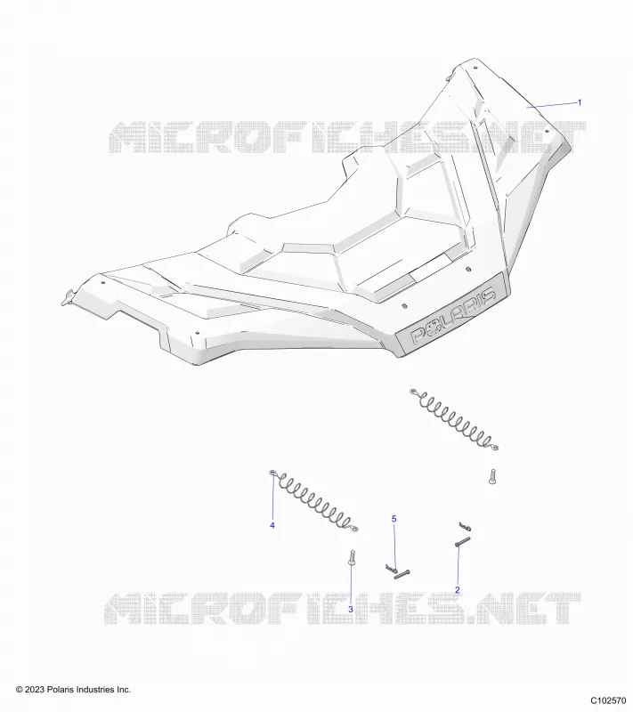 BODY, FRONT, STORAGE COVER