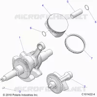ENGINE, CRANKSHAFT, PISTON AND BALANCE SHAFT