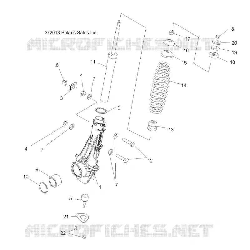SUSPENSION, FRONT STRUT 