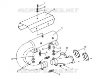 EXHAUST SYSTEM LITE/0933433 AND  LITE DELUXE/0933431 (4922972297023A)