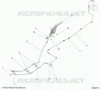 REAR BRAKE BRAKE LINE AND PARK BRAKE