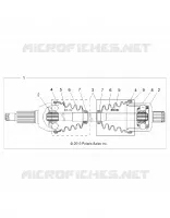 DRIVE TRAIN, REAR HALF SHAFT