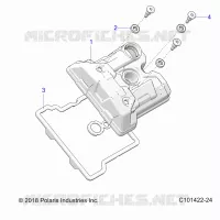 ENGINE, VALVE COVER