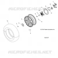 WHEELS, FRONT AND HUB