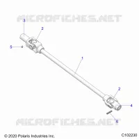 DRIVE TRAIN, FRONT PROP SHAFT