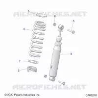 SUSPENSION, FRONT SHOCK MOUNTING