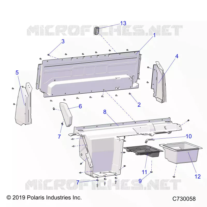 REAR BODYWORK CLOSEOFF, AND FENDERS