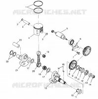 PISTON   CRANKSHAFT XPLORER 400L W969140 (4935983598C012)