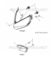 HEADLIGHT AND TAILLIGHT