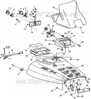 HOOD WIDETRAK LX 0982065 AND EUROPEAN WIDETRAK LX E982065 (4943884388A011)
