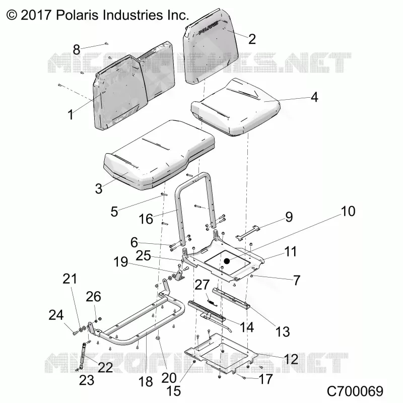 SEAT ASM. AND SLIDER