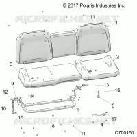 SEAT ASM. REAR