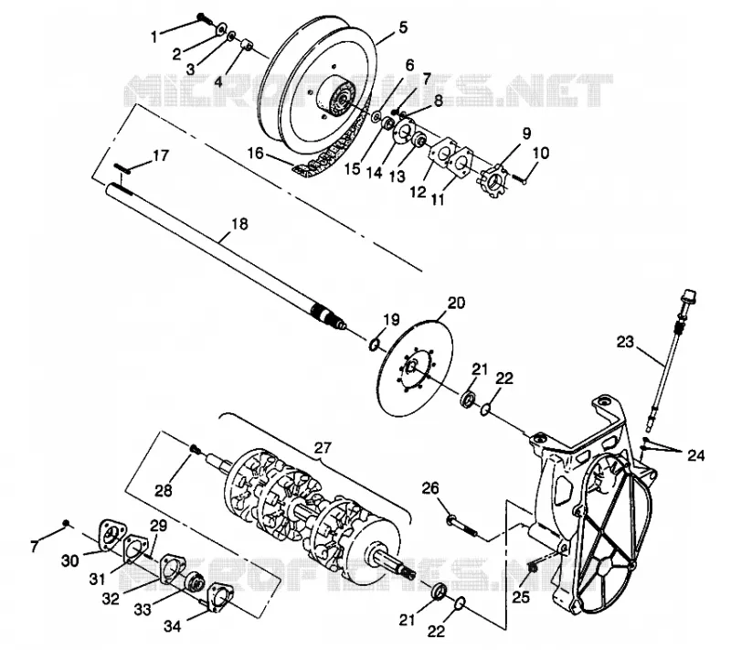 DRIVE TRAIN ULTRA 0976778 AND EUROPEAN ULTRA E976778 (4938053805B012)