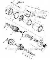 STARTING MOTOR SLX 780 B964287 AND INTL. SLX 780 I964287 (4937443744C008)