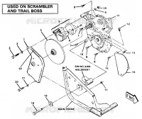 RIGHT HAND GEARCASE    BRAKE MOUNTING. (4910981098037A)