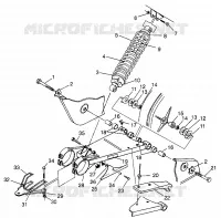 SWING ARM   SHOCK XPLORER 300 W969130 (4935903590C001)