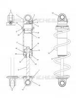 SUSPENSION, FRONT SHOCK TRACK