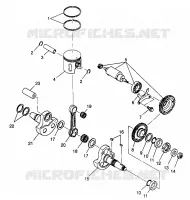 PISTON   CRANKSHAFT 6X6 400L