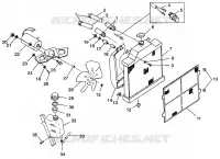 COOLING SYSTEM  XPLORER 500 W97CD50A (4941354135A013)