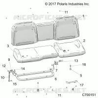 SEAT ASM. REAR