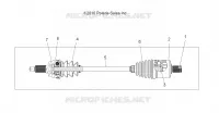 DRIVE TRAIN, DRIVE SHAFT, FRONT