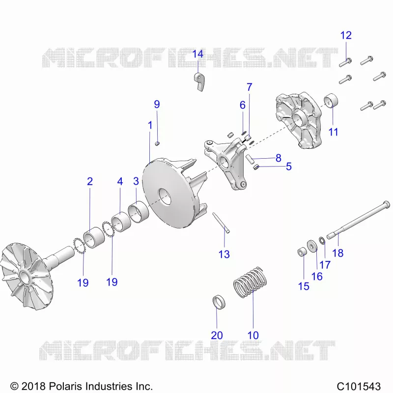 DRIVE TRAIN, PRIMARY CLUTCH