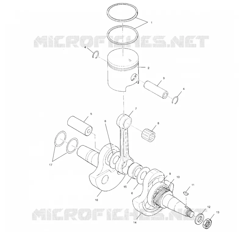 CRANKSHAFT AND PISTON
