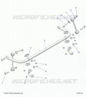 SUSPENSION, STABILIZER BAR, REAR