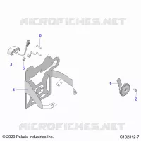 ELECTRICAL, HORN, AND LICENSE PLATE LIGHT