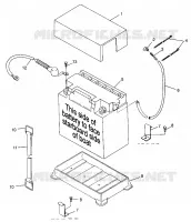 BATTERY BOX SL 700 B974071, INTL. SL 700 I974071, SL 700 DELUXE B974072 AND (4940874087B008)