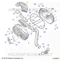 DRIVE TRAIN, CLUTCH COVER AND DUCTING