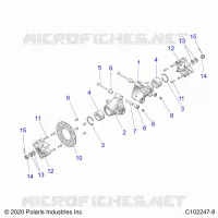 REAR SUSPENSION HUBS, CARRIER AND BRAKE DISC