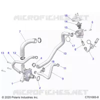 ENGINE, WATERPUMP AND BYPASS