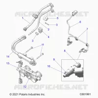 FUEL SYSTEM, RAIL, LINES AND THROTTLE BODY