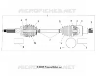 DRIVE TRAIN, REAR HALF SHAFT