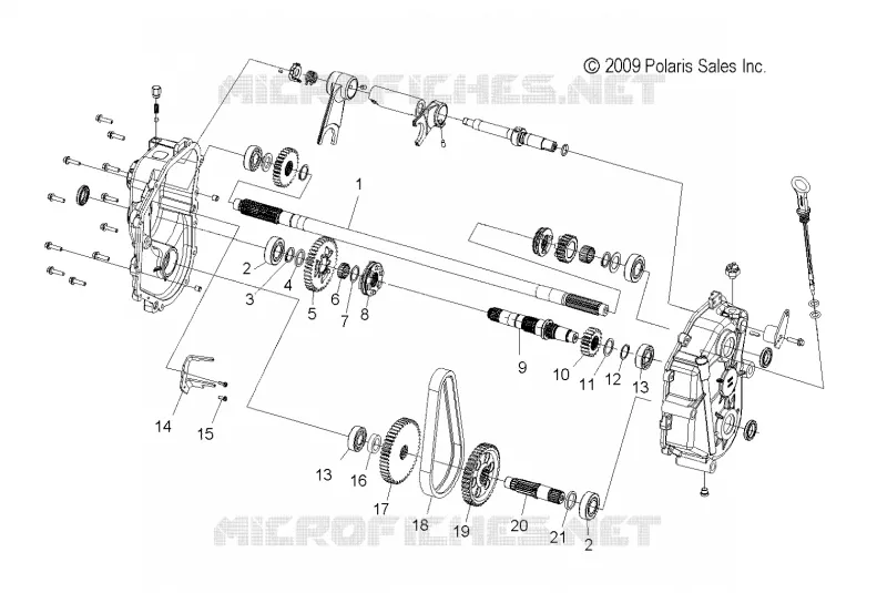 DRIVE TRAIN, GEARCASE (2 OF 2)