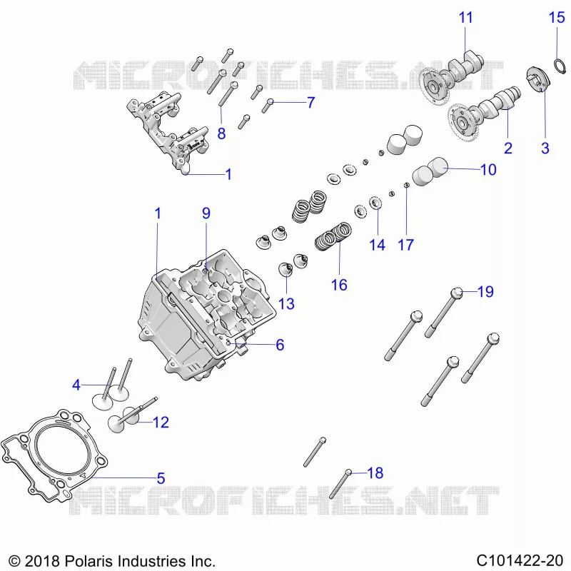 ENGINE, CYLINDER HEAD, CAMS AND VALVES