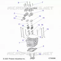 ENGINE, CYLINDER HEAD, CAMS AND VALVES