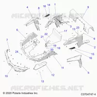 REAR BODYWORK RACK AND FENDERS