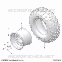 WHEELS, REAR TIRE