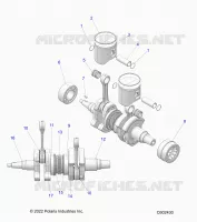 ENGINE, PISTON AND CRANKSHAFT