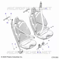 SEAT BELT MOUNTING, FRONT, STANDARD