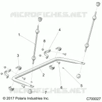 SUSPENSION, REAR STRUT STABILIZER