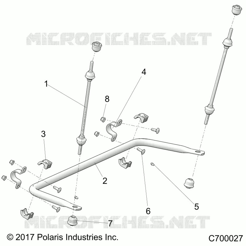SUSPENSION, REAR STRUT STABILIZER