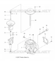 ENGINE, CARBURETOR, UPPER