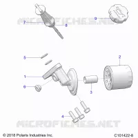 OIL FILTER AND DIPSTICK