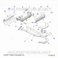ENGINE, EXHAUST SYSTEM
