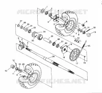 REAR WHEEL DRIVE ASSEMBLY SPORTSMAN 4X4 / W938039 (4926382638030A)
