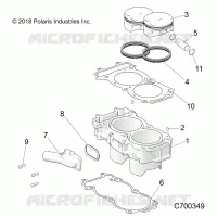 CYLINDER AND PISTON