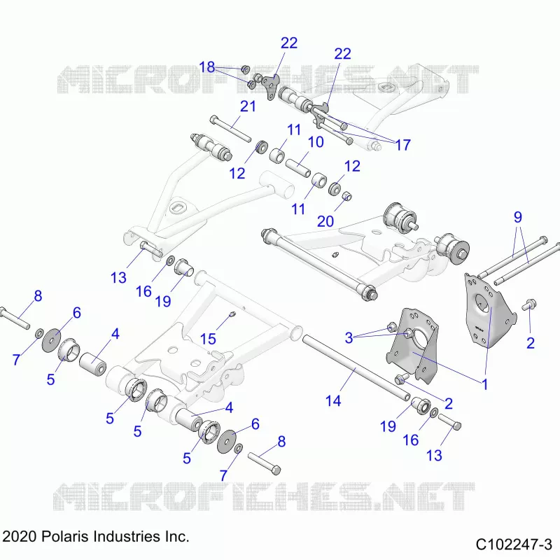 SUSPENSIONDLE CONTROL ARM MOUNTING- A22S6E57F1/FL (C102247-3)